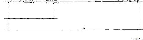 Cabor 10.071 - Accelerator Cable car-mod.net