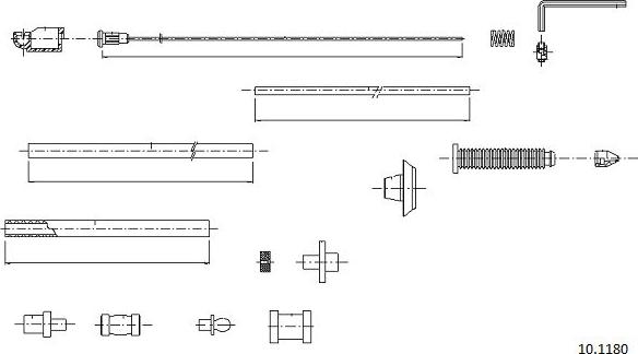 Cabor 10.1180 - Accelerator Cable car-mod.net