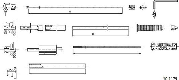 Cabor 10.1179 - Accelerator Cable car-mod.net