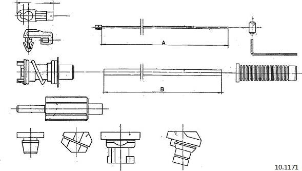 Cabor 10.1171 - Accelerator Cable car-mod.net