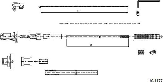 Cabor 10.1177 - Accelerator Cable car-mod.net