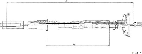 Cabor 10.315 - Clutch Cable car-mod.net
