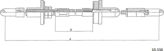 Cabor 10.336 - Clutch Cable car-mod.net