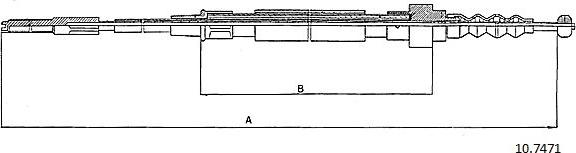 Cabor 10.7471 - Cable, parking brake car-mod.net