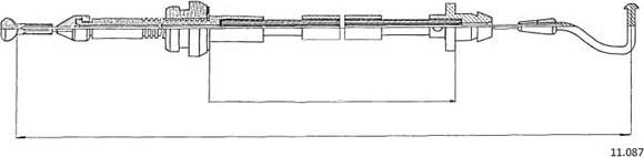 Cabor 11.087 - Accelerator Cable car-mod.net