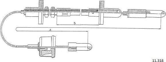 Cabor 11.318 - Clutch Cable car-mod.net