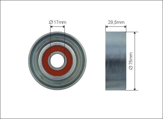 Caffaro 500459 - Pulley, v-ribbed belt car-mod.net