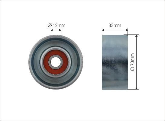 Caffaro 500473 - Pulley, v-ribbed belt car-mod.net