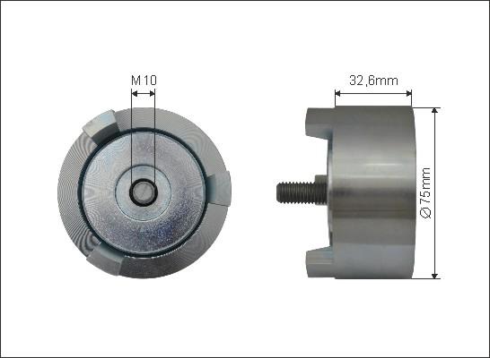 Caffaro 500551 - Pulley, v-ribbed belt car-mod.net