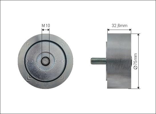 Caffaro 500552 - Pulley, v-ribbed belt car-mod.net