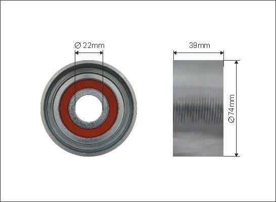 Caffaro 500581 - Pulley, v-ribbed belt car-mod.net