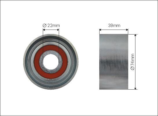 Caffaro 500588 - Pulley, v-ribbed belt car-mod.net