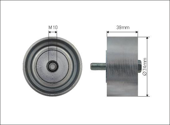 Caffaro 500604 - Pulley, v-ribbed belt car-mod.net