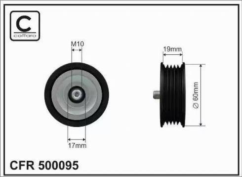 Breda Lorett TOA5371 - Pulley, v-ribbed belt car-mod.net