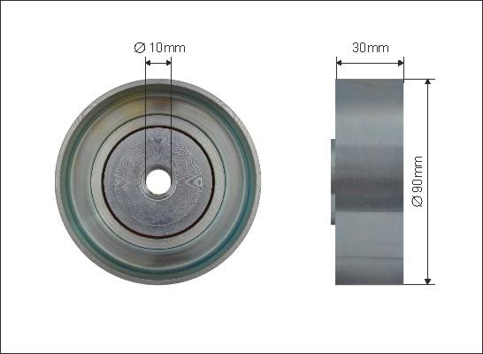 Caffaro 500091 - Pulley, v-ribbed belt car-mod.net