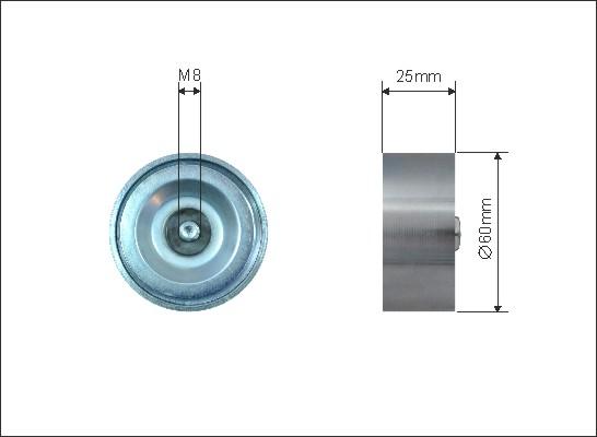 Caffaro 500153 - Pulley, v-ribbed belt car-mod.net