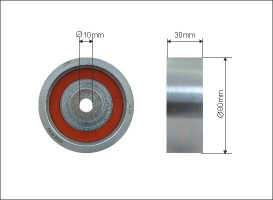 Caffaro 500126 - Deflection / Guide Pulley, timing belt car-mod.net
