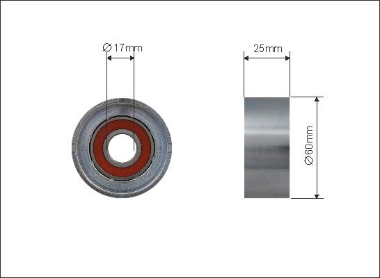 Caffaro 500172 - Pulley, v-ribbed belt car-mod.net