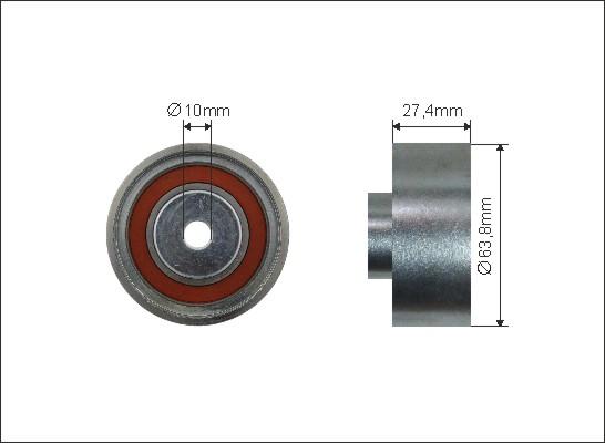 Caffaro 500243 - Pulley, v-ribbed belt car-mod.net