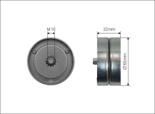 Caffaro 500272 - Pulley, v-ribbed belt car-mod.net