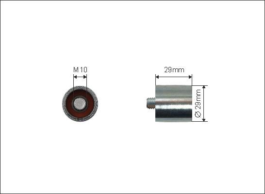 Caffaro 65-00 - Deflection / Guide Pulley, timing belt car-mod.net
