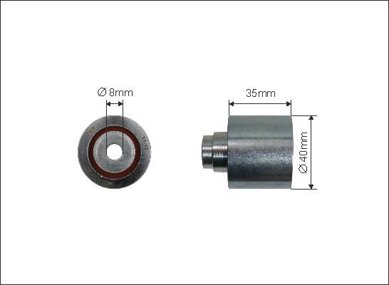Caffaro 62-35 - Deflection / Guide Pulley, timing belt car-mod.net