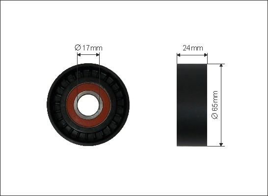 Caffaro 500202 - Pulley, v-ribbed belt car-mod.net
