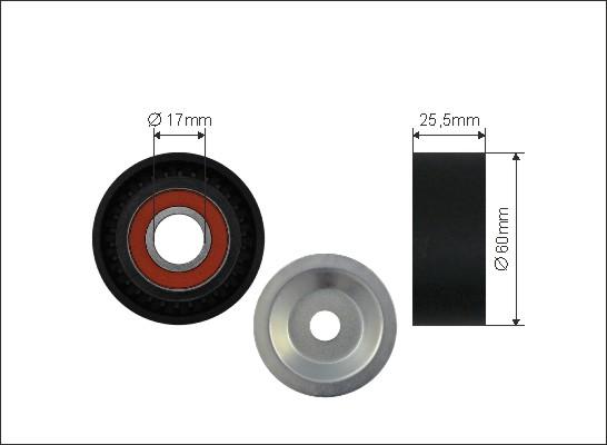Caffaro 133-00 - Pulley, v-ribbed belt car-mod.net