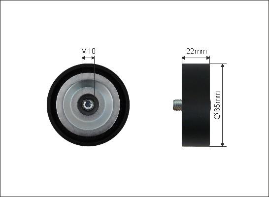Caffaro 312-00 - Pulley, v-ribbed belt car-mod.net