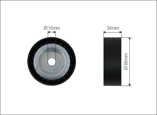 Caffaro 333-99 - Pulley, v-ribbed belt car-mod.net
