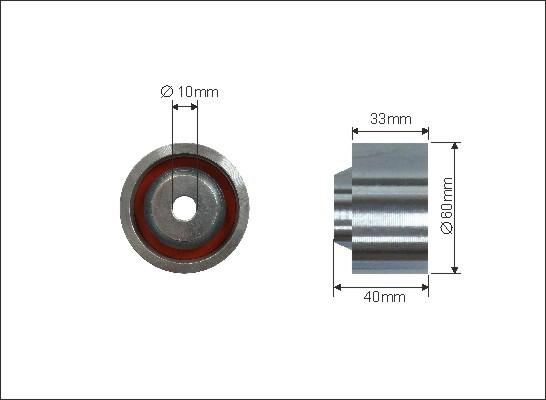 Caffaro 373-131 - Deflection / Guide Pulley, timing belt car-mod.net