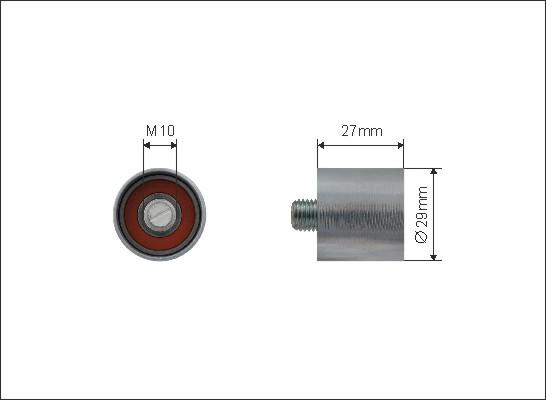 Caffaro 218-00 - Tensioner Pulley, timing belt car-mod.net