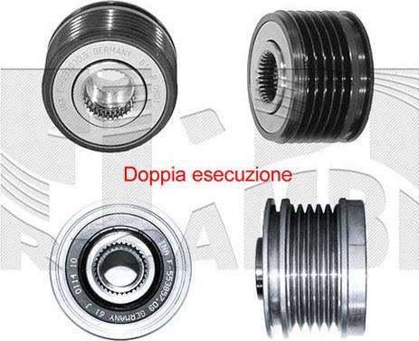 Caliber 57862 - Pulley, alternator, freewheel clutch car-mod.net