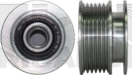 Caliber 88498 - Pulley, alternator, freewheel clutch car-mod.net