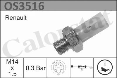 Calorstat by Vernet OS3516 - Sender Unit, oil pressure car-mod.net