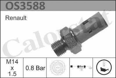 Calorstat by Vernet OS3588 - Sender Unit, oil pressure car-mod.net