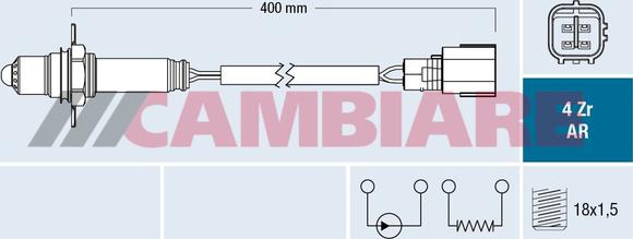 Cambiare VE381803 - Oxygen, Lambda Sensor car-mod.net