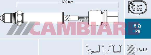 Cambiare VE381811 - Oxygen, Lambda Sensor car-mod.net