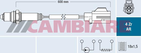 Cambiare VE381792 - Oxygen, Lambda Sensor car-mod.net