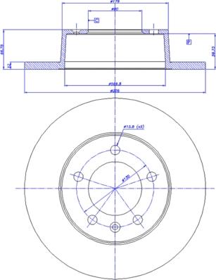 Automotor France PDC8028 - Brake Disc car-mod.net