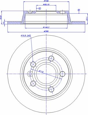 Diamax N08149 - Brake Disc car-mod.net