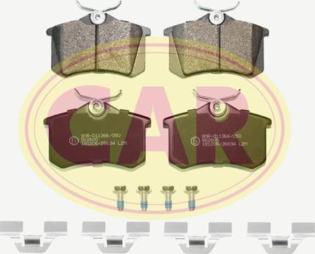 CAR PNT436K - Brake Pad Set, disc brake car-mod.net