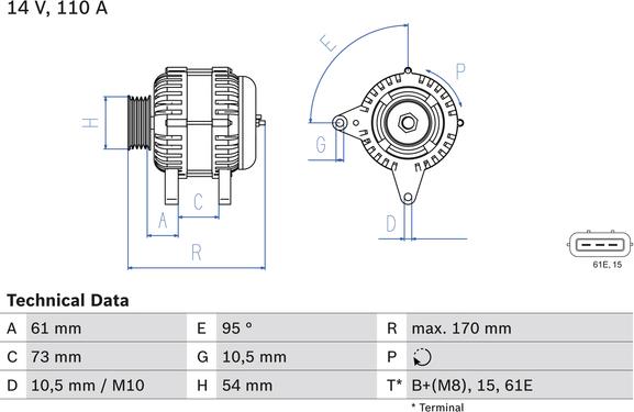 Carwood Group BREF0320986049430 - Alternator car-mod.net