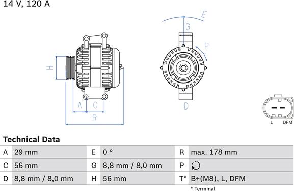Carwood Group BREF0320986046160 - Alternator car-mod.net