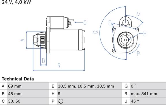 Carwood Group BREF0320986011280 - Starter car-mod.net