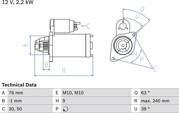 Carwood Group BREF0320986018910 - Starter car-mod.net