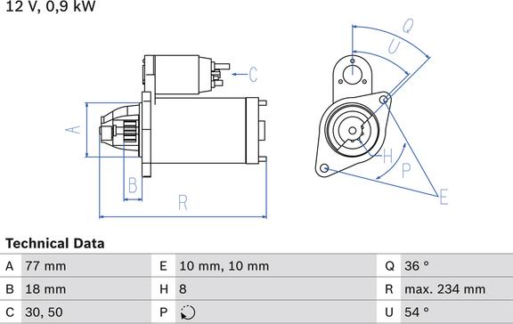 Carwood Group BREF0320986012301 - Starter car-mod.net