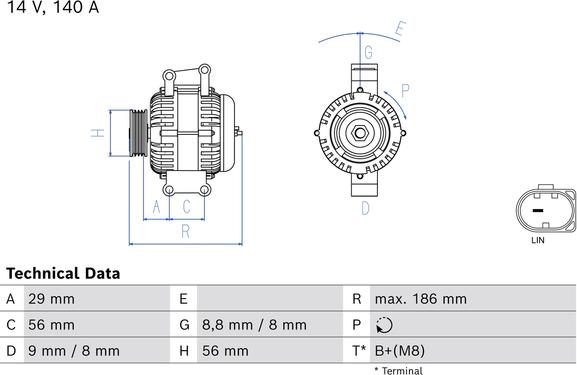Carwood Group BREF0320986086080 - Alternator car-mod.net
