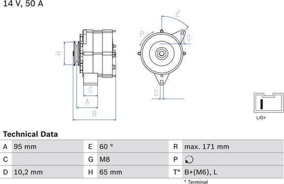 Carwood Group BREF0320986034830 - Alternator car-mod.net