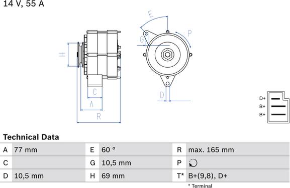 Carwood Group BREF0320986031400 - Alternator car-mod.net